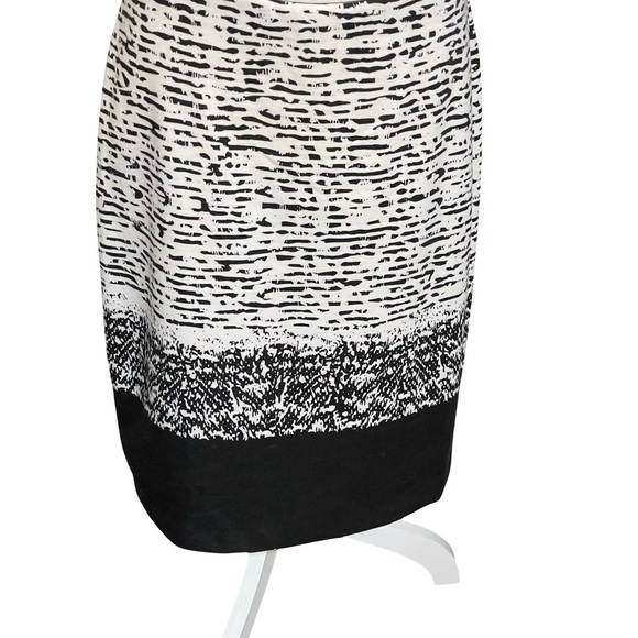 Peter Nygard Stripe Pencil skirt knit elastic waist 8 spandex stretch colorblock - Picture 5 of 16